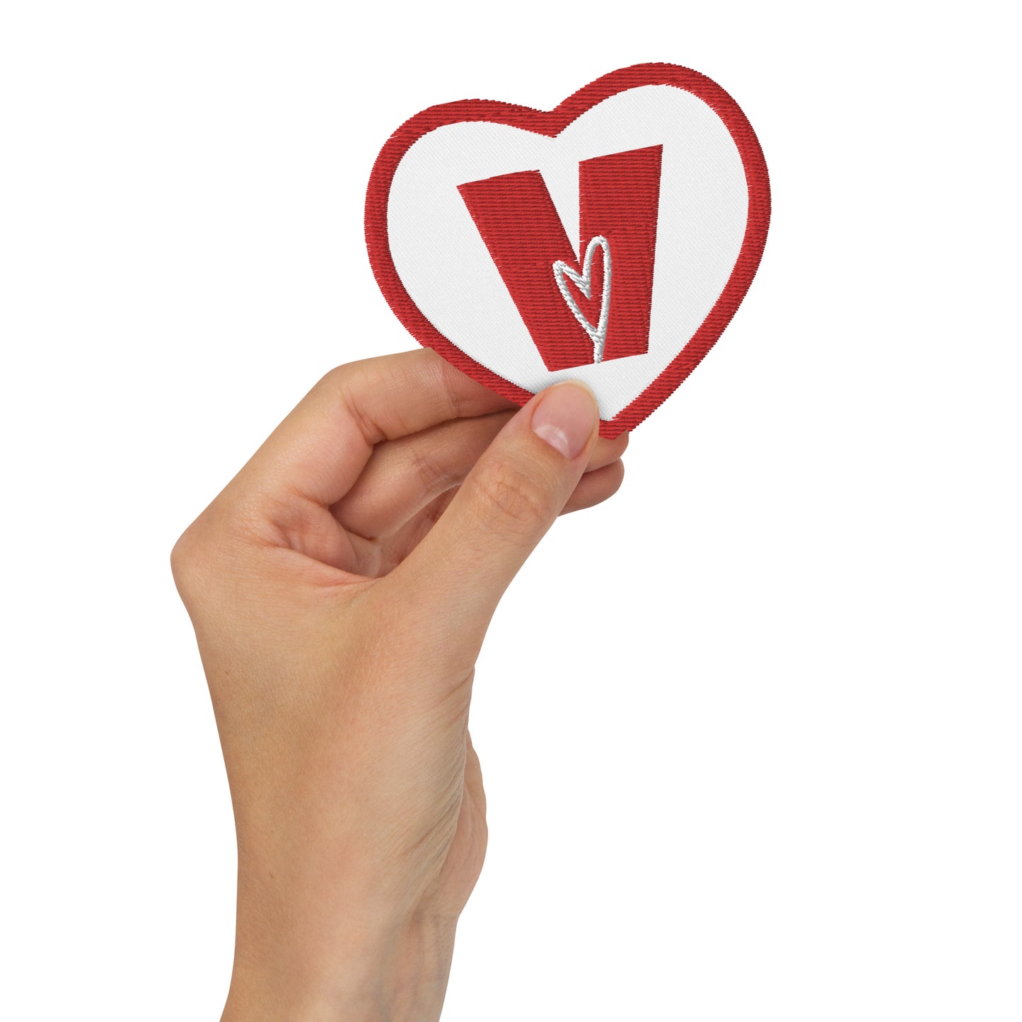 Voice Your Vibe Embroidered Heart Patch