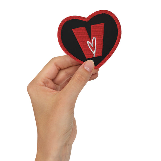 Voice Your Vibe Embroidered Heart Patch