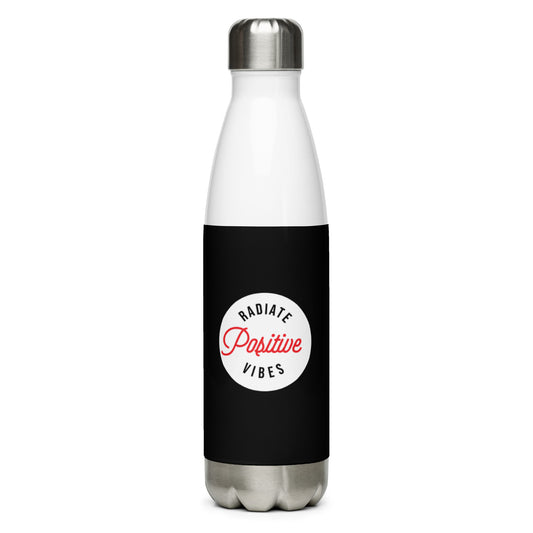 Radiate Positive Vibes With "V" Stainless Steel Water Bottle