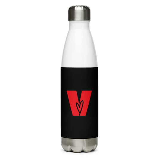 Radiate Positive Vibes With "V" Stainless Steel Water Bottle