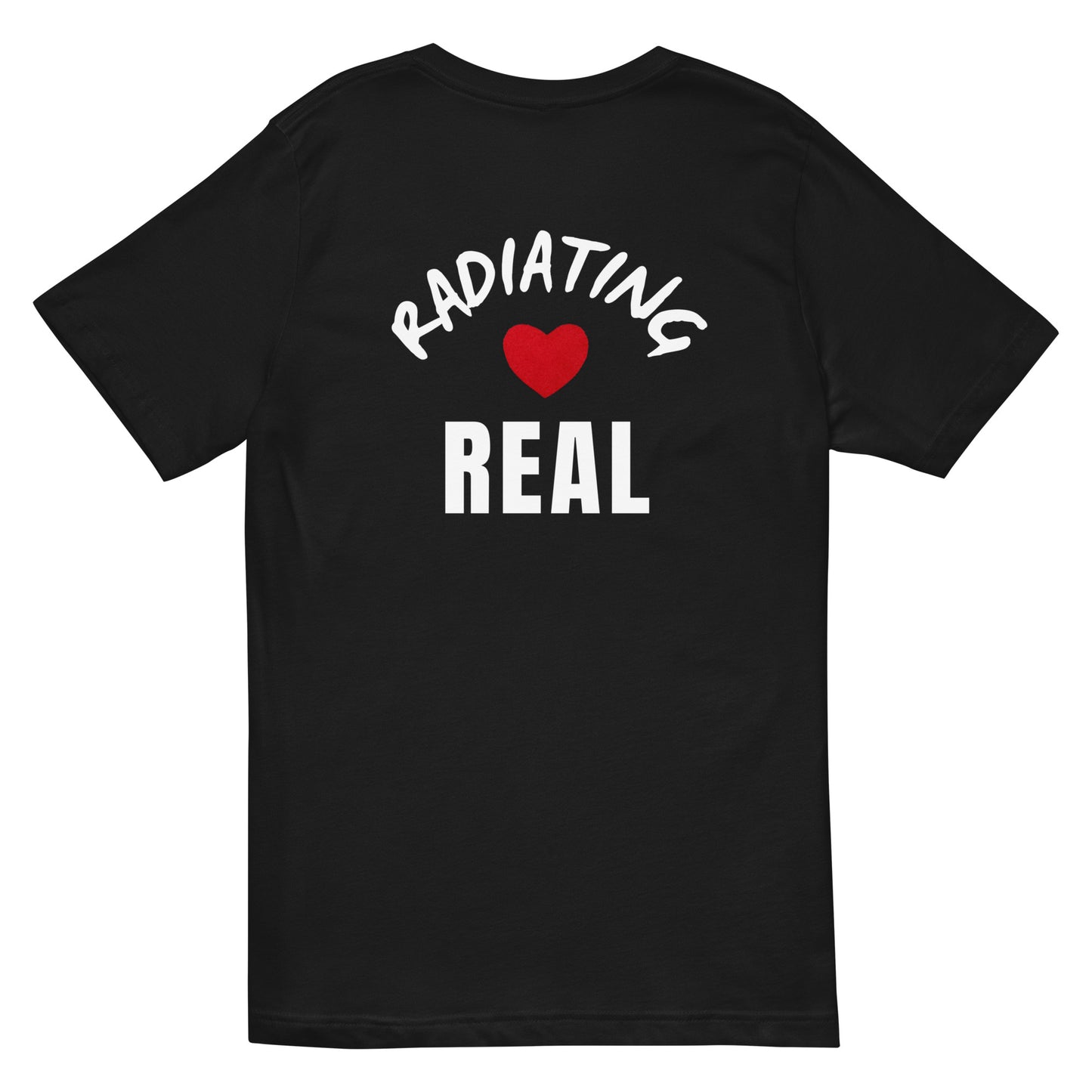 Radiating Real Short Sleeve V-Neck T-Shirt