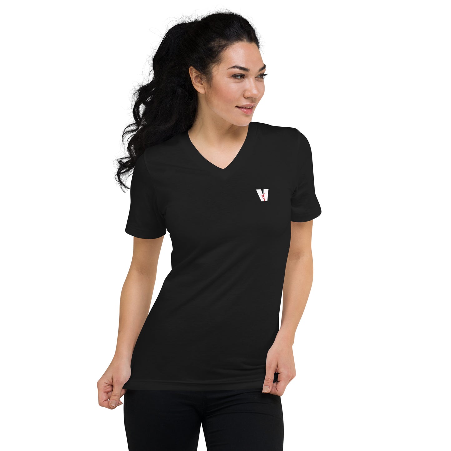 Radiating Real Short Sleeve V-Neck T-Shirt