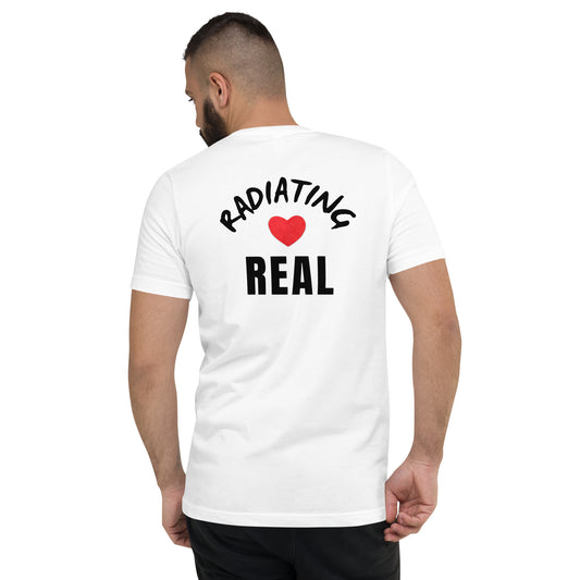 Radiating Real Short Sleeve V-Neck T-Shirt