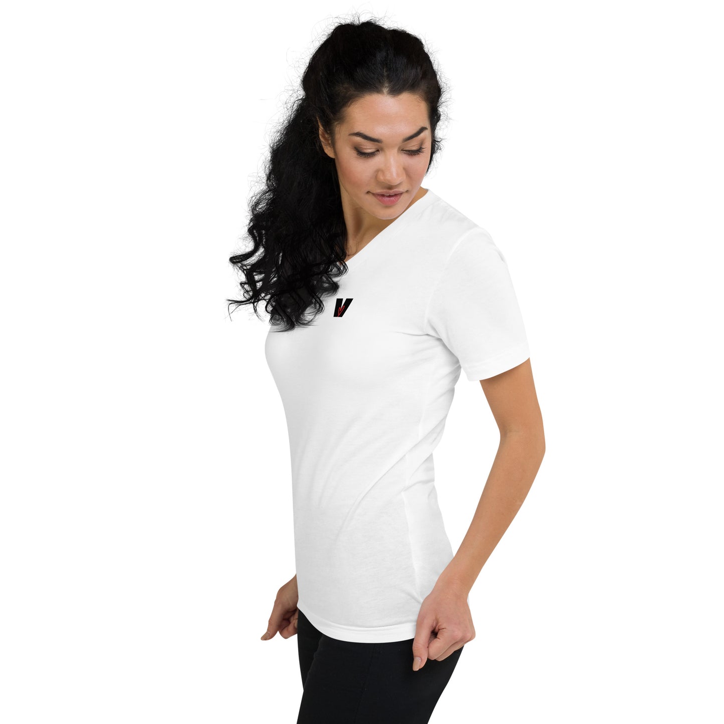 Radiating Real Short Sleeve V-Neck T-Shirt