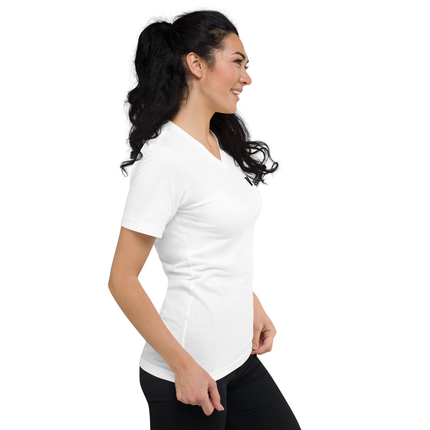 Radiating Real Short Sleeve V-Neck T-Shirt